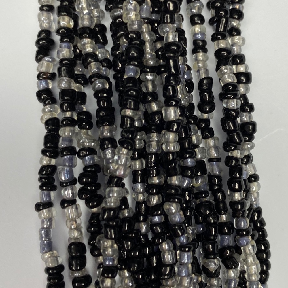 Boho Seed Bead Multi Stranded Statement Necklace - Picture 5 of 8